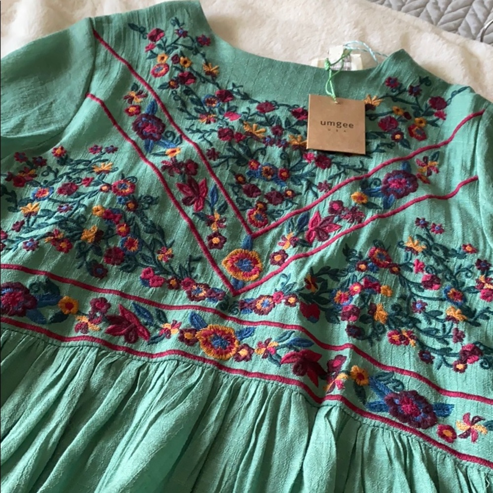 Hippie Boho flutter sleeve dress